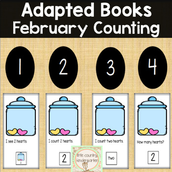 Preview of Math Adapted Books: February Valentines