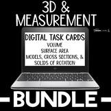Boom Cards™ 3D & Measurement BUNDLE | DISTANCE LEARNING