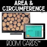 Boom Cards™ Area & Circumference of Circles DISTANCE LEARNING