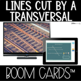 Boom Cards™ Parallel Lines Cut by a Transversal DISTANCE LEARNING