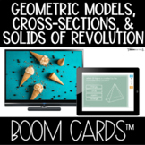 Boom Cards™ 3D Models, Cross Sections, Solids of Revolutio