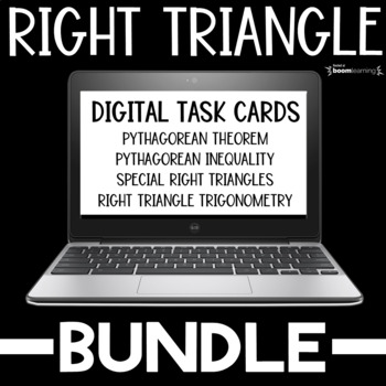 Preview of Boom Cards™ Right Triangle Bundle DISTANCE LEARNING