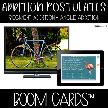Preview of Boom Cards™ Segment & Angle Addition Postulate DISTANCE LEARNING