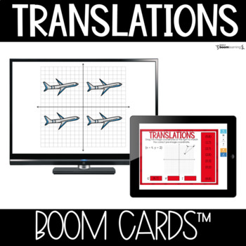 Preview of Boom Cards™ Translations on a Coordinate Plane DISTANCE LEARNING