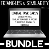 Boom Cards™ Triangles & Similarity Bundle DISTANCE LEARNING