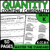 Counting and Cardinality Kindergarten Worksheets K.CC.B.4