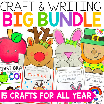 Preview of Craft and Writing Activity Bundle for ALL YEAR