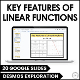 Key Features of Linear Functions using Desmos Activity