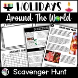 Holidays Around the World Scavenger Hunt & Secret Code Activity