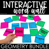 Interactive Math Word Wall Card Sort HS Geometry Vocabular