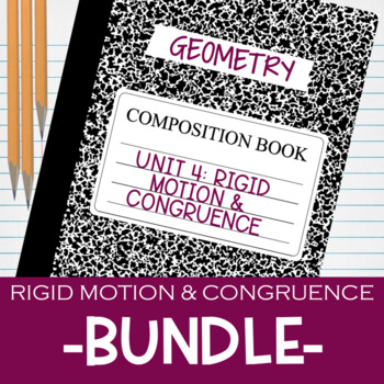 Preview of Interactive Notebook Notes Rigid Motion & Congruence BUNDLE