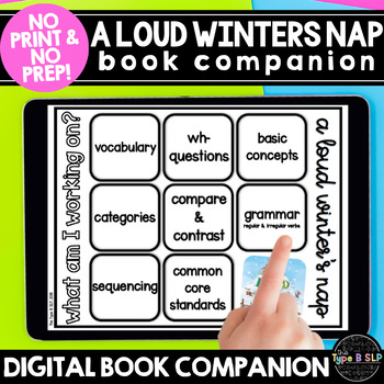 Preview of A Loud Winter's Nap: A No Print No Prep Book Companion
