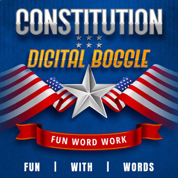 Preview of CONSTITUTION DIGITAL BOGGLE