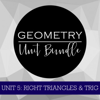 Preview of Right Triangles & Trig Unit Bundle Geometry