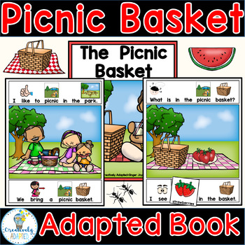 Preview of The Picnic Basket-Adapted Book PreK-2/SPED/ELL