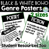 Black and White BOHO Genre Posters Full and Student Size