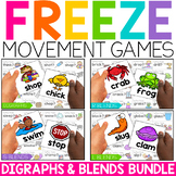 Consonant Blends and Digraphs Games & Worksheets | FREEZE 