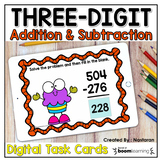 Boom Cards Three Digit Addition And Subtraction With Regrouping