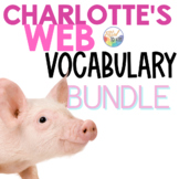 Charlotte's Web Novel Study Vocabulary | NO PREP!  Distanc