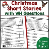 Christmas Short Stories WH Questions - Speech Therapy - De