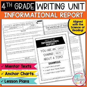 Preview of Informational Writing Unit FOURTH GRADE