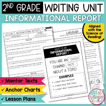 Preview of Informational Writing Unit SECOND GRADE