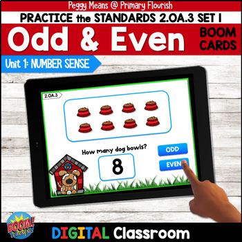 Preview of Odd and Even BOOM Cards - Digital Resources - SET 1