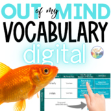 Out of My Mind Novel Study VOCABULARY Digital Learning
