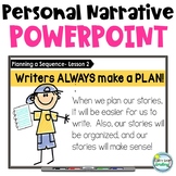 Personal Narrative PowerPoint Presentation with Lessons, S