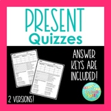 Present Tense Quiz or Worksheet | Spanish Assessment