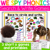 Short O Word Families Games and Worksheets - Phonics Pract