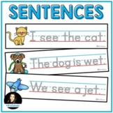 Simple Sentences with CVC and Sight Words for Reading Fluency