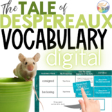 The Tale of Despereaux Novel Study VOCABULARY Digital Lear