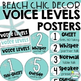 Voice Levels Chart & Posters Beach Chic Theme