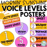 Voice Levels Chart & Posters Sunshine Classroom Decor