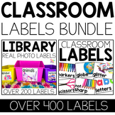 Real Picture Library and Editable Classroom Labels BUNDLE