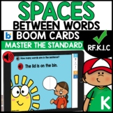 Word Recognition using Boom Cards RF.K.1.C Distance Learning