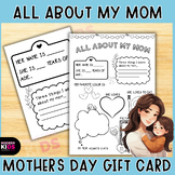 All About My Mom - Mother's Day Printable Writing Activity Pages