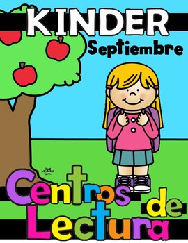 Preview of Centros de lectura Kinder mensual Septiembre (vocales, m, p y n)