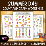50% OFF 24H | Summer Day Count and Graph Worksheets