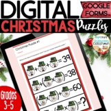 Christmas Digital Puzzles for Google Forms™ | December Mat