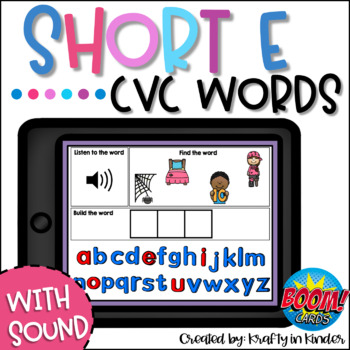 Preview of Short E CVC Word Activities