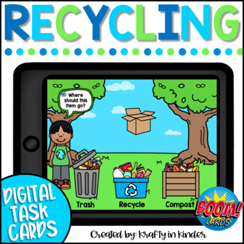 Preview of Earth Day Activities Recycling Boom Cards