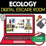 Ecology Digital Escape Room, Ecology Activity Pages NO PREP