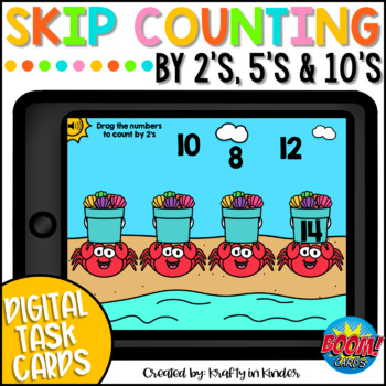 Preview of Skip Counting by 2s, 5s and 10s Math Boom Cards
