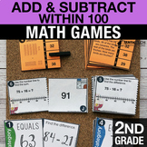 2nd Grade Math Centers Add & Subtract within 100 Math Task