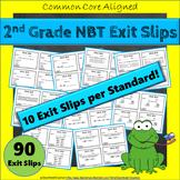 2nd Grade NBT Exit Slips ★ Number & Operations in Base Ten