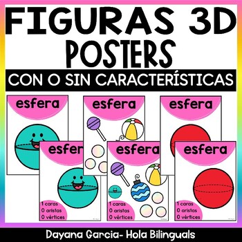 Preview of 3D Shapes posters in Spanish FIGURAS GEOMETRICAS 3D