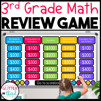 Preview of 3rd Grade Math SOL Practice Review Game Test Prep