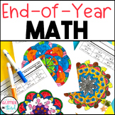 End of Year Math Activities Worksheets Summer Color By Number